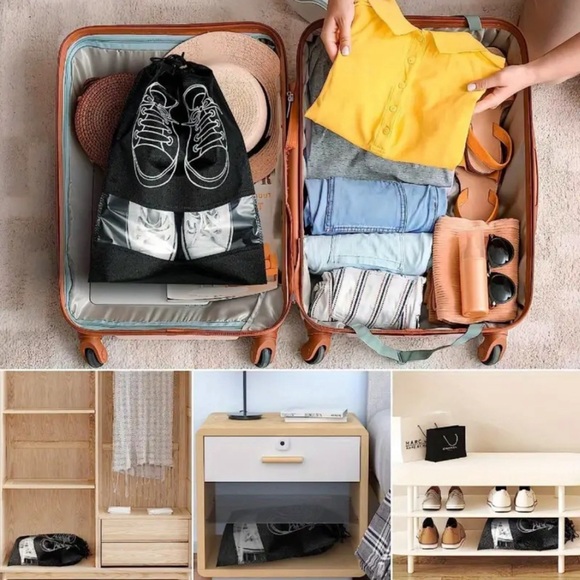 15pcs DRAWSTRING SHOE STORAGE/TRAVEL BAGS - Picture 6 of 9